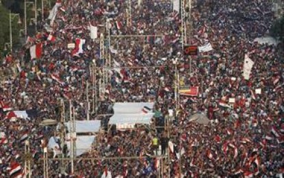 الجيش : المتظاهرون ضد مرسي بـ “الملايين” .. انها اكبر مظاهرات في تاريخ مصر