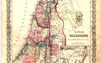 بالصور أقدم خريطة لفلسطين توضح حدود فلسطين التاريخية