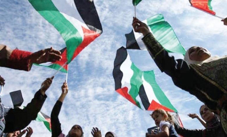 تظاهرة دولية عربية وفلسطينية في يوم التضامن العالمي مع الشعب الفلسطيني