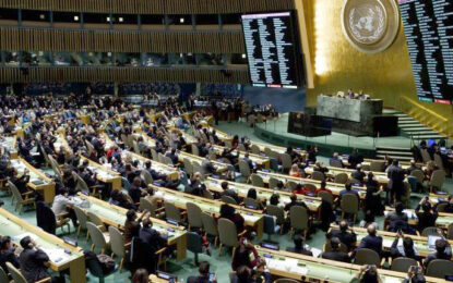 الأمم المتحدة تقر بالأغلبية طلب فلسطين فتوى قانونية  من «العدل الدولية» حول ماهية الاحتلال